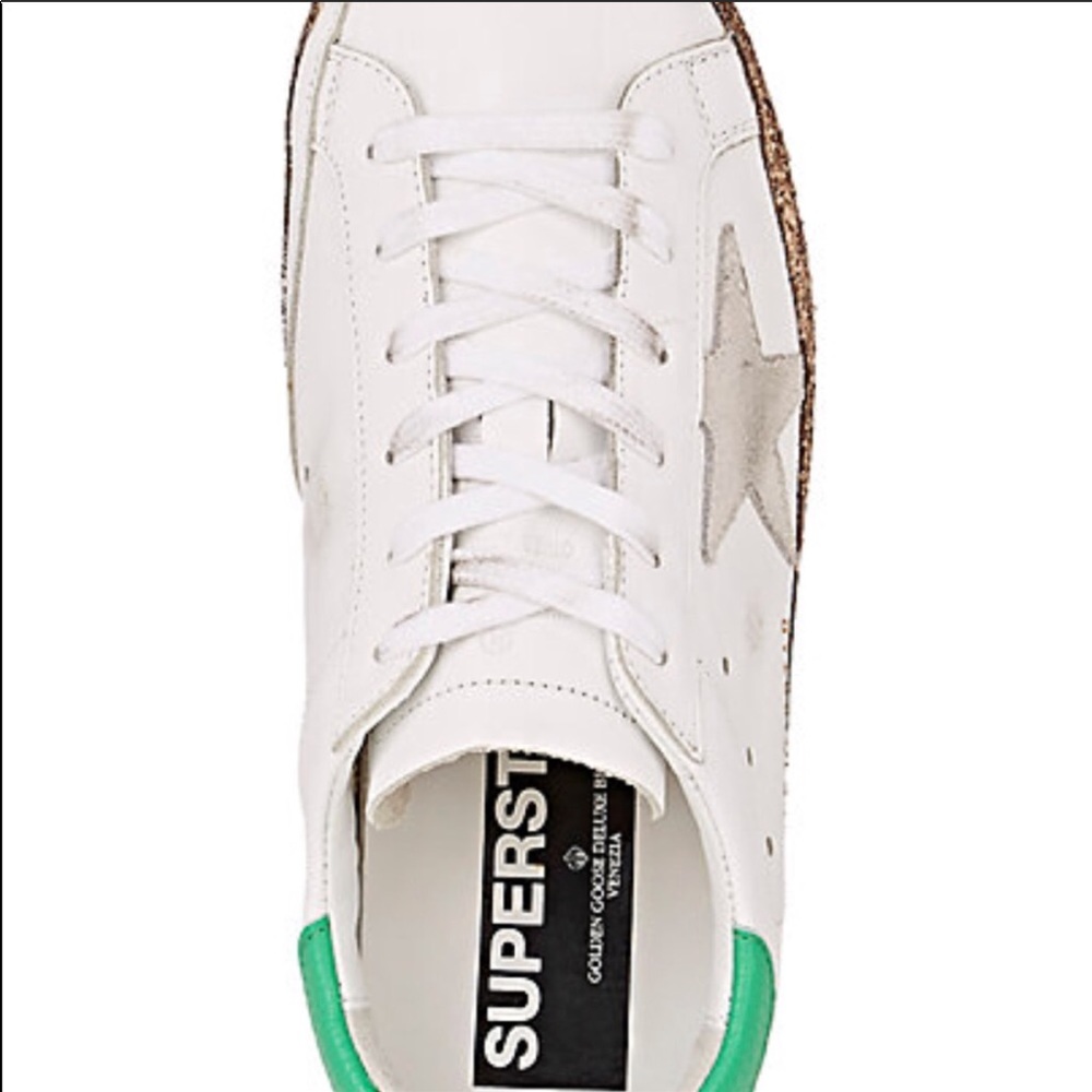 Golden Goode Superstar glitter sneaker